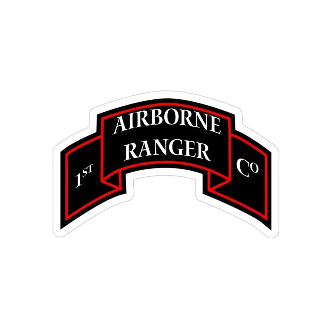 1st Ranger Infantry Company (U.S. Army) Transparent STICKER Die-Cut Vinyl Decal - The Sticker Space