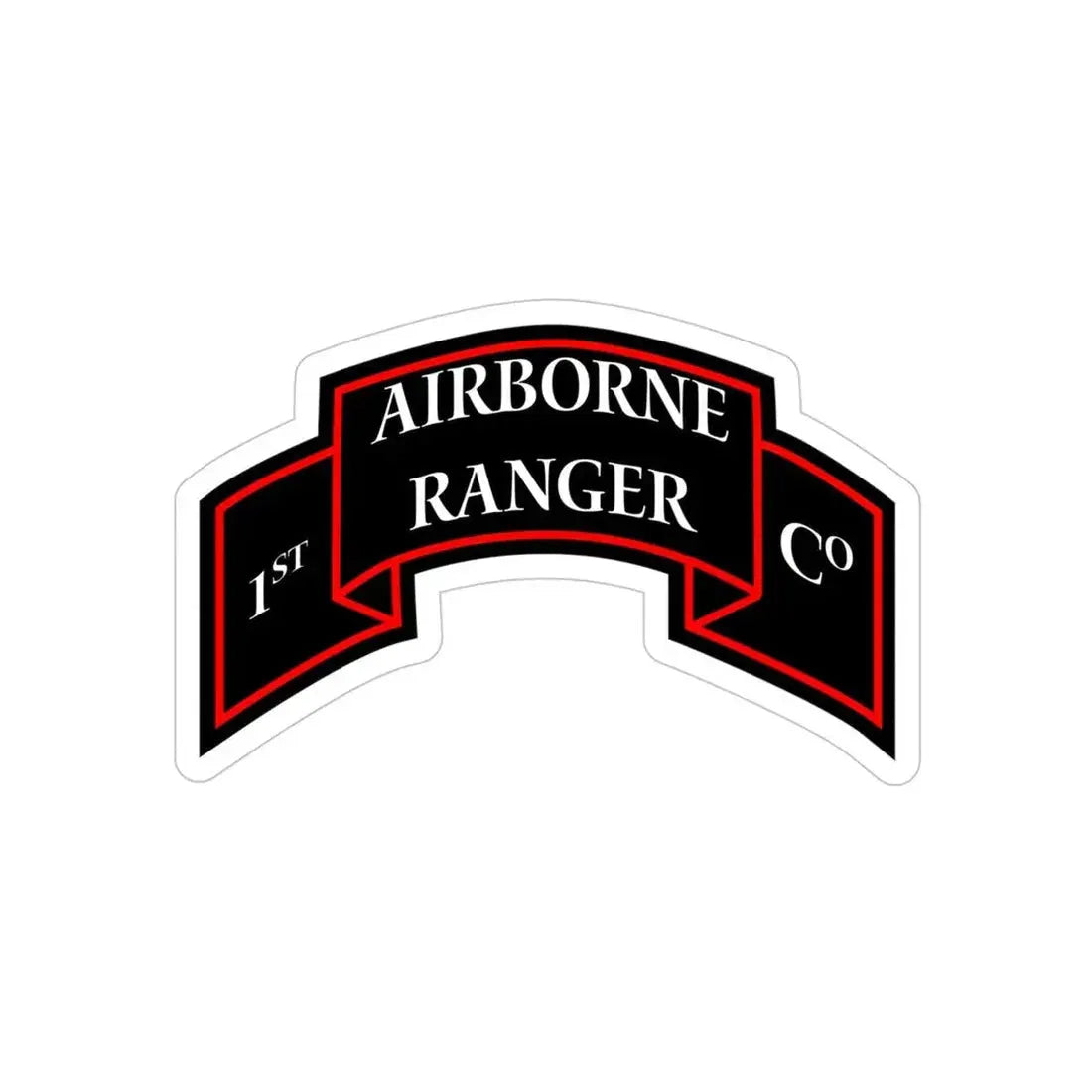 1st Ranger Infantry Company (U.S. Army) Transparent STICKER Die-Cut Vinyl Decal - The Sticker Space