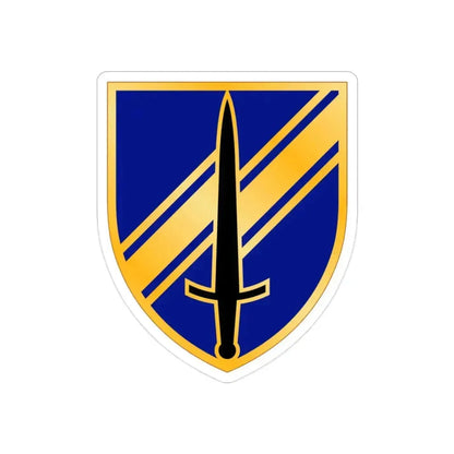 1st Security Forces Assistance Brigade (U.S. Army) REVERSE PRINT Transparent Die-Cut STICKER 2 Inch Die-Cut Transparent - The Sticker Space