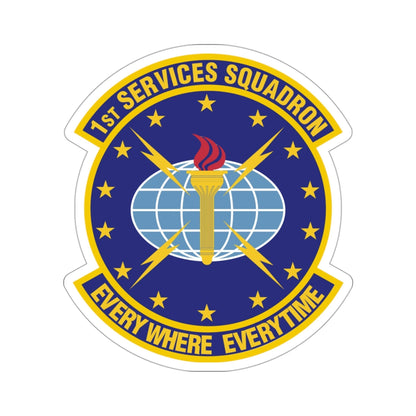 1st Services Squadron (U.S. Air Force) STICKER Vinyl Die-Cut Decal-3 Inch-The Sticker Space