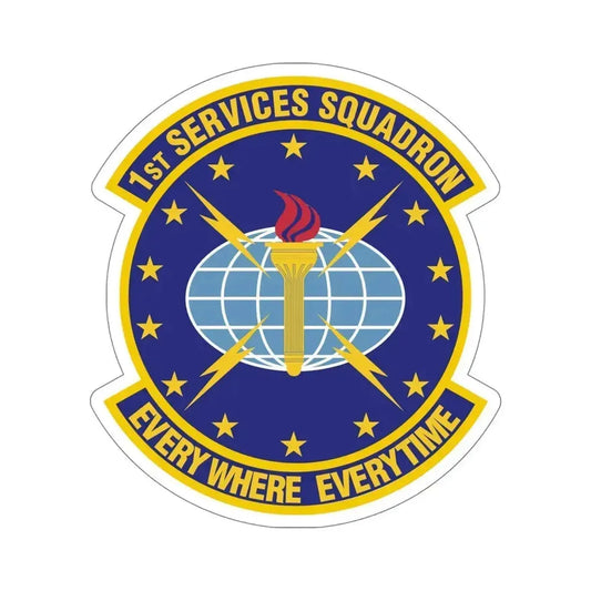 1st Services Squadron (U.S. Air Force) STICKER Vinyl Die-Cut Decal 6 Inch - The Sticker Space