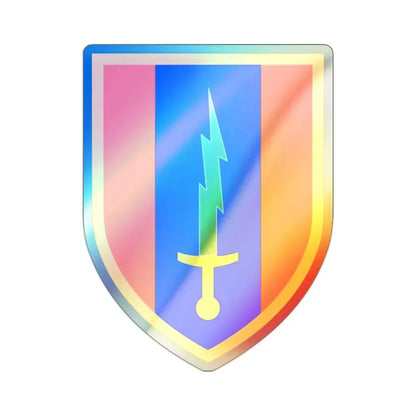 1st Signal Brigade (U.S. Army) Holographic STICKER Die-Cut Vinyl Decal - The Sticker Space