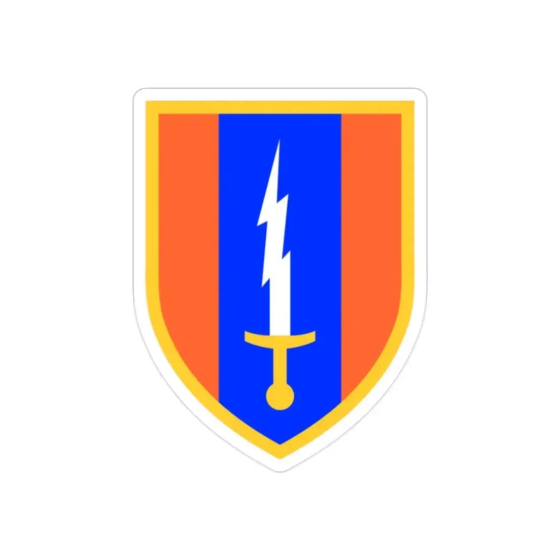 1st Signal Brigade (U.S. Army) REVERSE PRINT Transparent Die-Cut STICKER - The Sticker Space