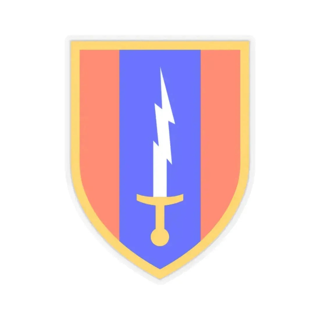 1st Signal Brigade (U.S. Army) STICKER Vinyl Kiss-Cut Decal 2 Inch Transparent - The Sticker Space