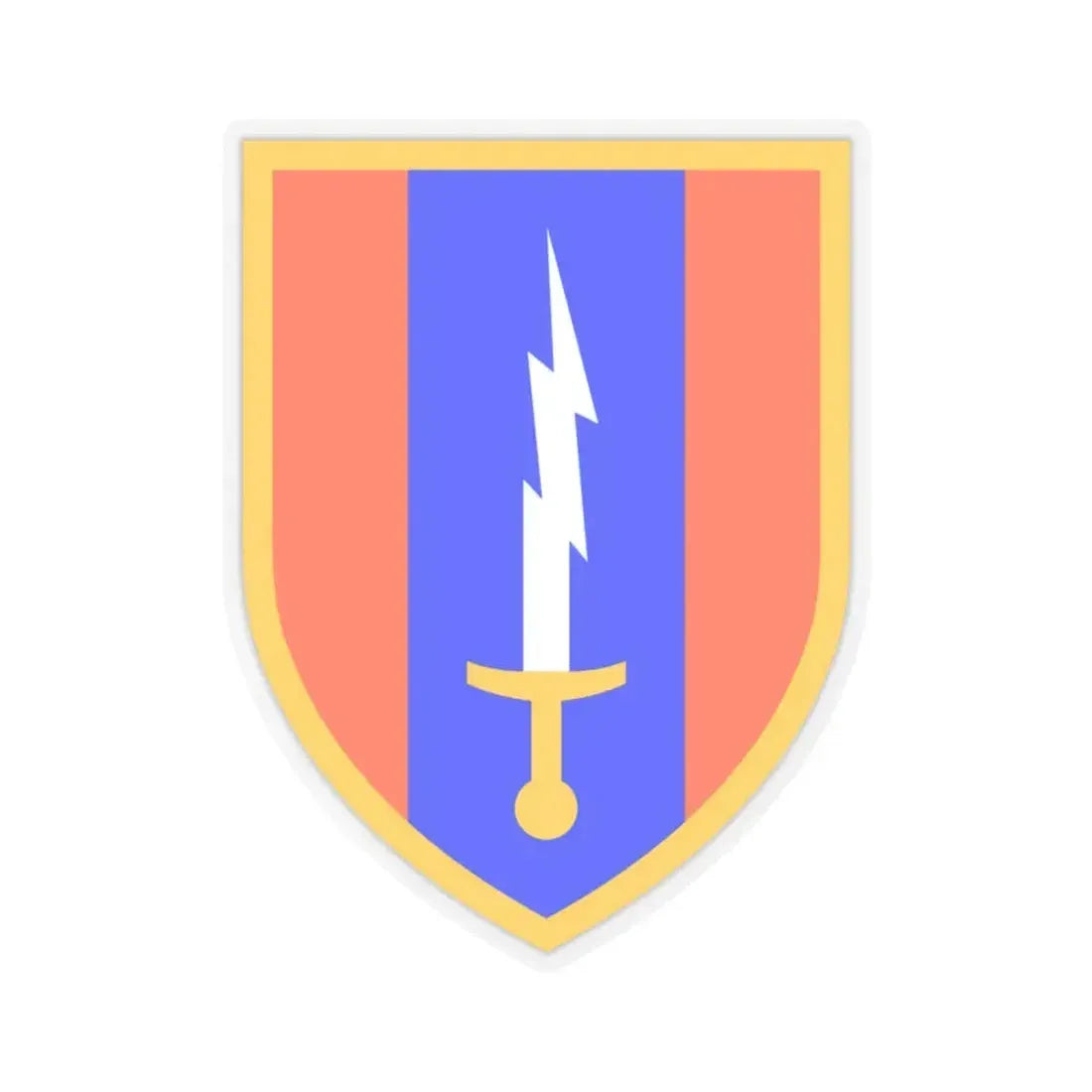 1st Signal Brigade (U.S. Army) STICKER Vinyl Kiss-Cut Decal 3 Inch Transparent - The Sticker Space