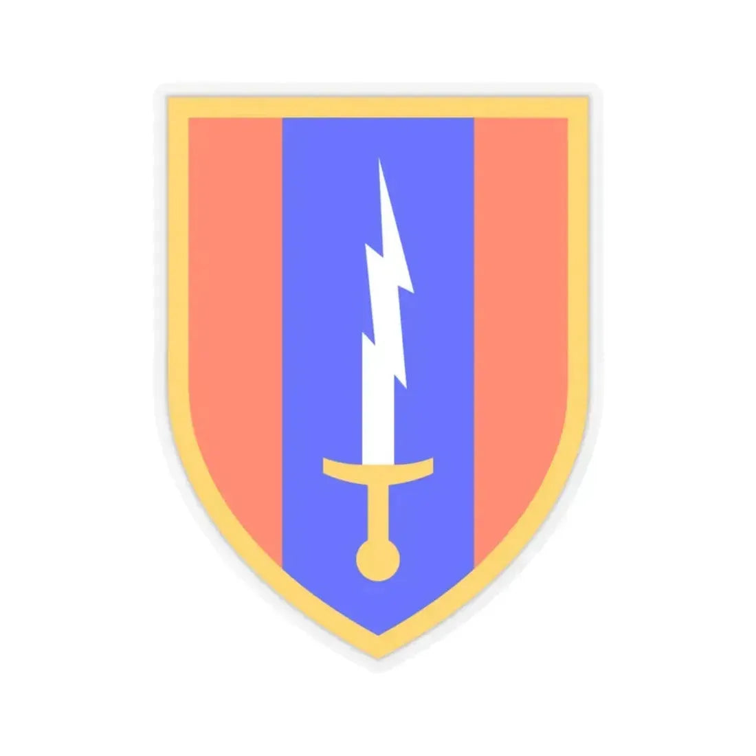 1st Signal Brigade (U.S. Army) STICKER Vinyl Kiss-Cut Decal 4 Inch Transparent - The Sticker Space