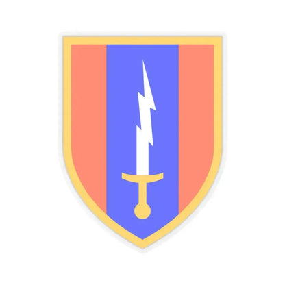1st Signal Brigade (U.S. Army) STICKER Vinyl Kiss-Cut Decal 4 Inch Transparent - The Sticker Space