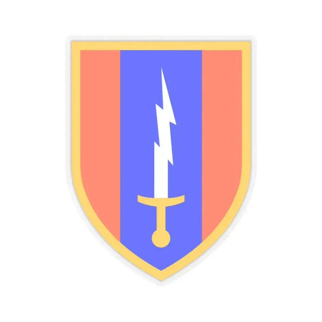 1st Signal Brigade (U.S. Army) STICKER Vinyl Kiss-Cut Decal 6 Inch Transparent - The Sticker Space