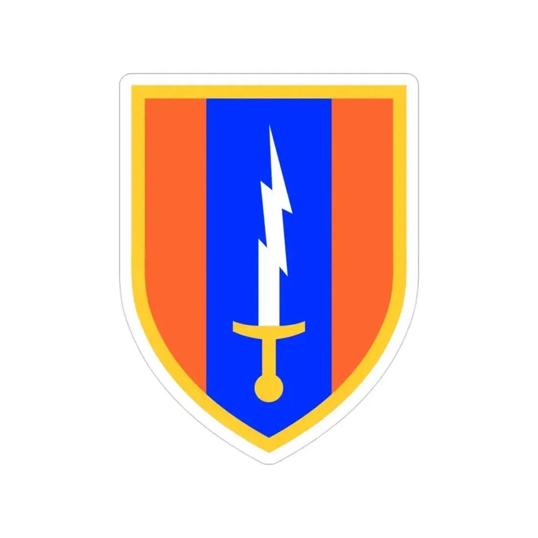 1st Signal Brigade (U.S. Army) Transparent STICKER Die-Cut Vinyl Decal 3 Inch - The Sticker Space