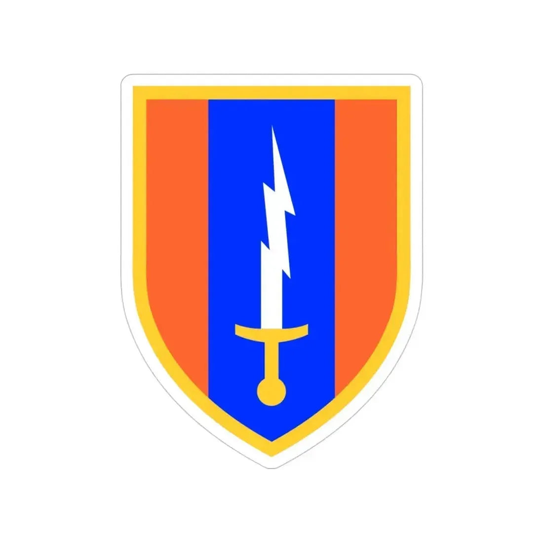 1st Signal Brigade (U.S. Army) Transparent STICKER Die-Cut Vinyl Decal 4 Inch - The Sticker Space