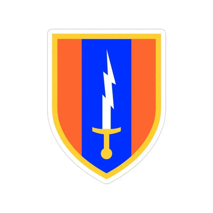 1st Signal Brigade (U.S. Army) Transparent STICKER Die-Cut Vinyl Decal 4 Inch - The Sticker Space