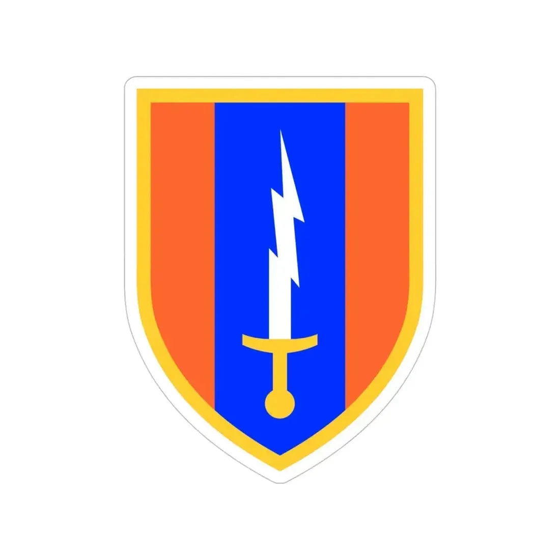 1st Signal Brigade (U.S. Army) Transparent STICKER Die-Cut Vinyl Decal 5 Inch - The Sticker Space