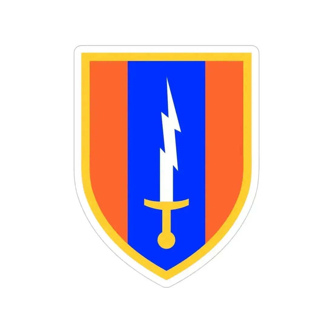 1st Signal Brigade (U.S. Army) Transparent STICKER Die-Cut Vinyl Decal 6 Inch - The Sticker Space