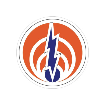 1st Signal Command (U.S. Army) REVERSE PRINT Transparent Die-Cut STICKER 2 Inch Die-Cut Transparent - The Sticker Space