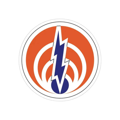 1st Signal Command (U.S. Army) REVERSE PRINT Transparent Die-Cut STICKER 6 Inch Die-Cut Transparent - The Sticker Space