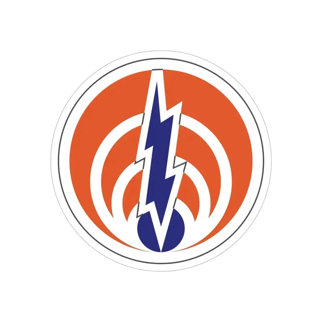 1st Signal Command (U.S. Army) REVERSE PRINT Transparent Die-Cut STICKER - The Sticker Space