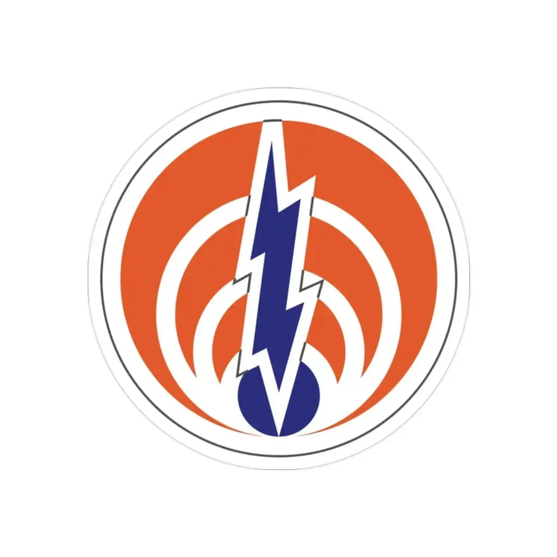 1st Signal Command (U.S. Army) REVERSE PRINT Transparent Die-Cut STICKER - The Sticker Space