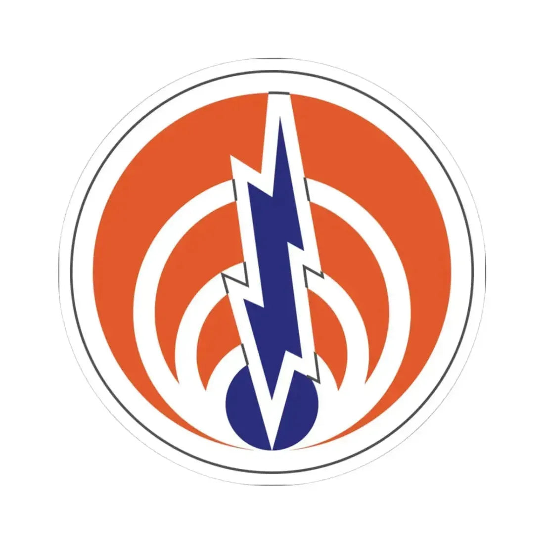 1st Signal Command (U.S. Army) STICKER Vinyl Kiss-Cut Decal 3 Inch White - The Sticker Space