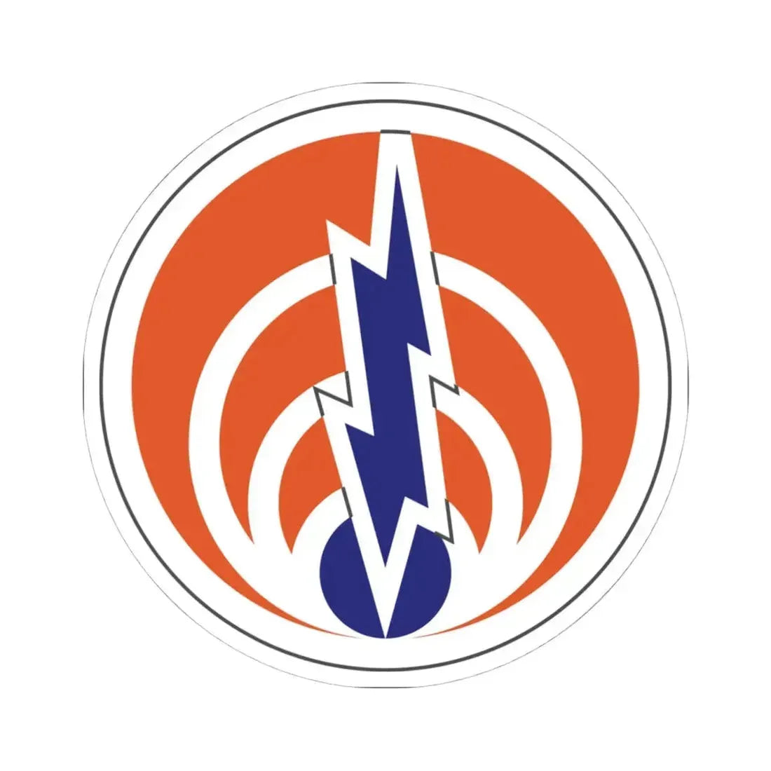 1st Signal Command (U.S. Army) STICKER Vinyl Kiss-Cut Decal 4 Inch White - The Sticker Space