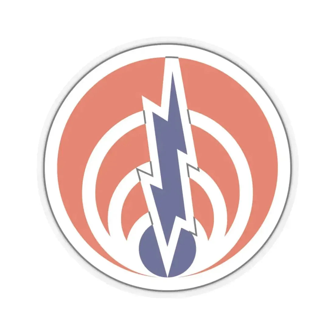 1st Signal Command (U.S. Army) STICKER Vinyl Kiss-Cut Decal 6 Inch Transparent - The Sticker Space