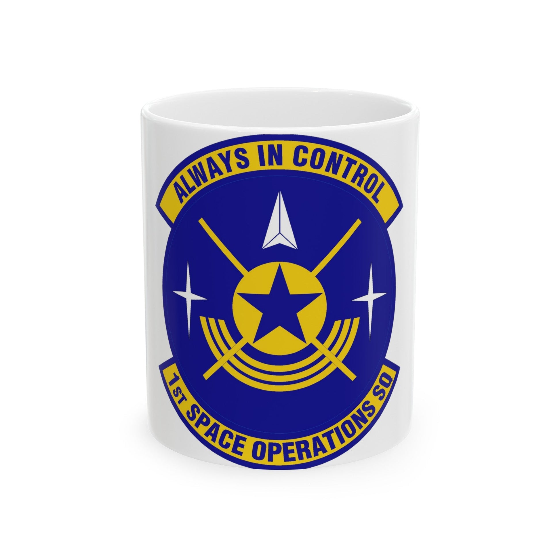 1st Space Operations Squadron (U.S. Air Force) White Coffee Mug-11oz-The Sticker Space