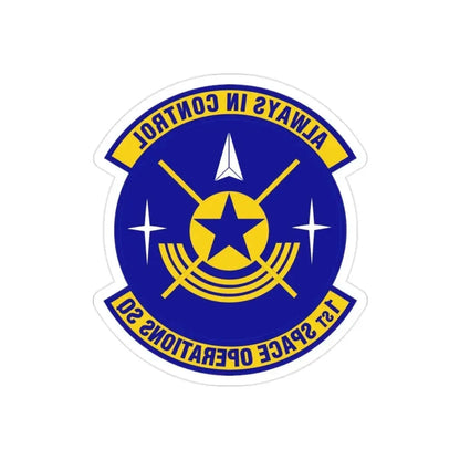 1st Space Operations Squadron (U.S. Air Force) REVERSE PRINT Transparent Die-Cut STICKER - The Sticker Space