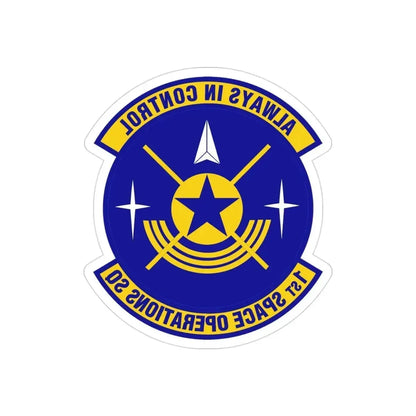 1st Space Operations Squadron (U.S. Air Force) REVERSE PRINT Transparent Die-Cut STICKER - The Sticker Space