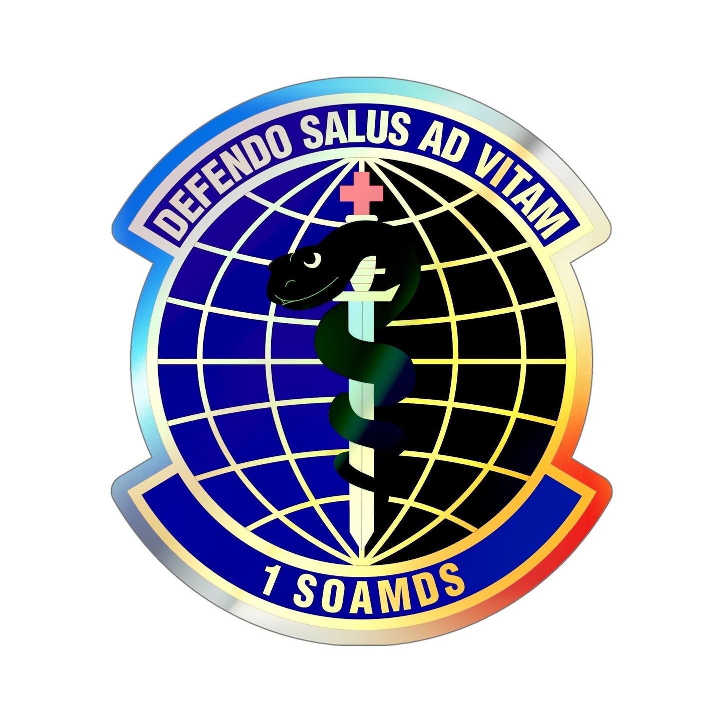 1st Special Operations Aerospace Medicine Squadron (U.S. Air Force) Holographic STICKER Die-Cut Vinyl Decal-6 Inch-The Sticker Space