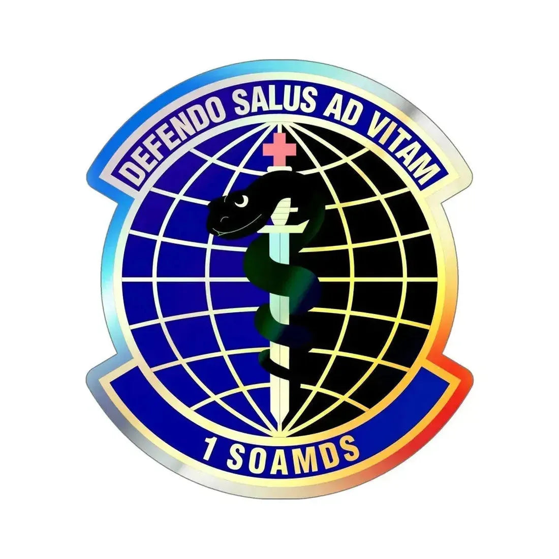 1st Special Operations Aerospace Medicine Squadron (U.S. Air Force) Holographic STICKER Die-Cut Vinyl Decal 6 Inch Holographic - The Sticker Space