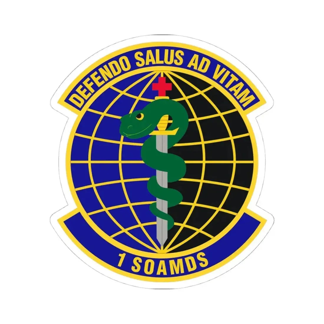 1st Special Operations Aerospace Medicine Squadron (U.S. Air Force) STICKER Vinyl Kiss-Cut Decal 4 Inch White - The Sticker Space