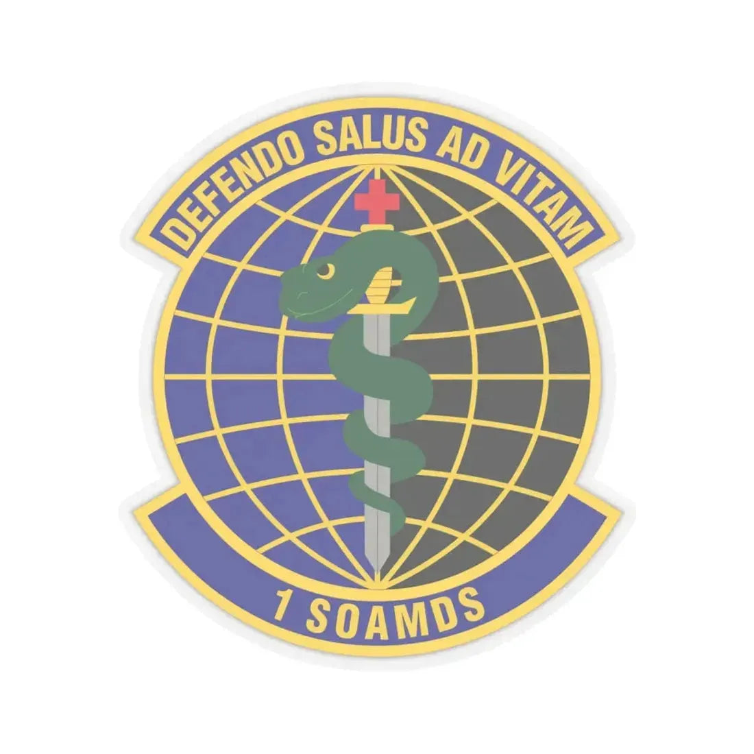 1st Special Operations Aerospace Medicine Squadron (U.S. Air Force) STICKER Vinyl Kiss-Cut Decal 6 Inch Transparent - The Sticker Space