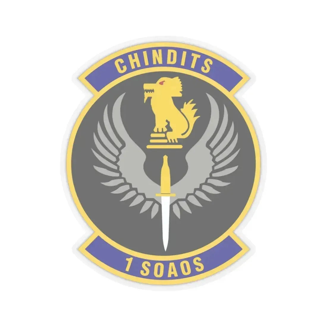 1st Special Operations Air Operations Squadron (U.S. Air Force) STICKER Vinyl Kiss-Cut Decal 3 Inch Transparent - The Sticker Space