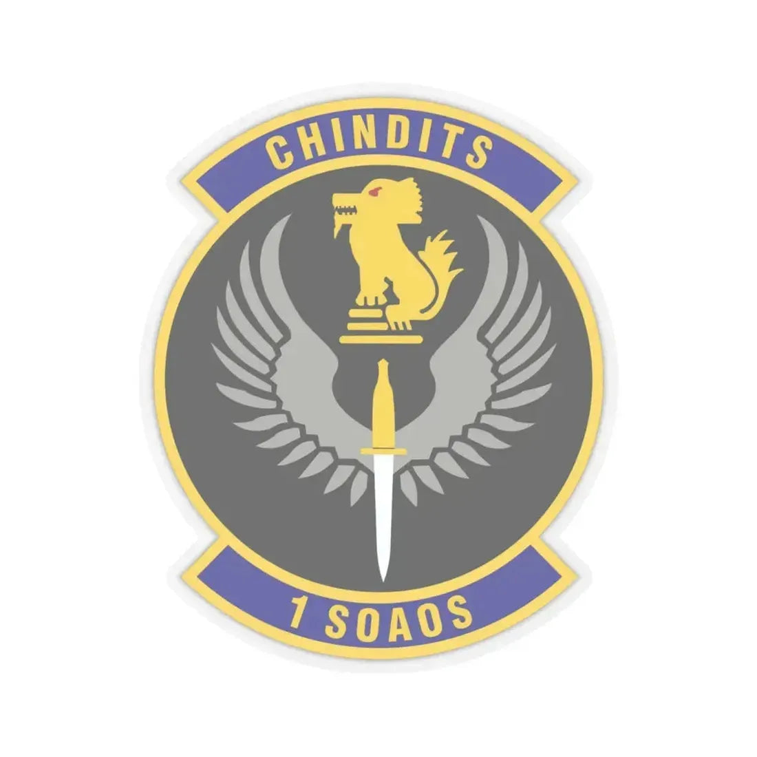 1st Special Operations Air Operations Squadron (U.S. Air Force) STICKER Vinyl Kiss-Cut Decal 6 Inch Transparent - The Sticker Space