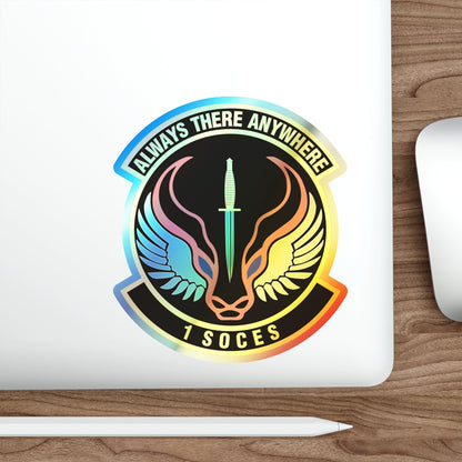 1st Special Operations Civil Engineer Squadron (U.S. Air Force) Holographic STICKER Die-Cut Vinyl Decal-The Sticker Space