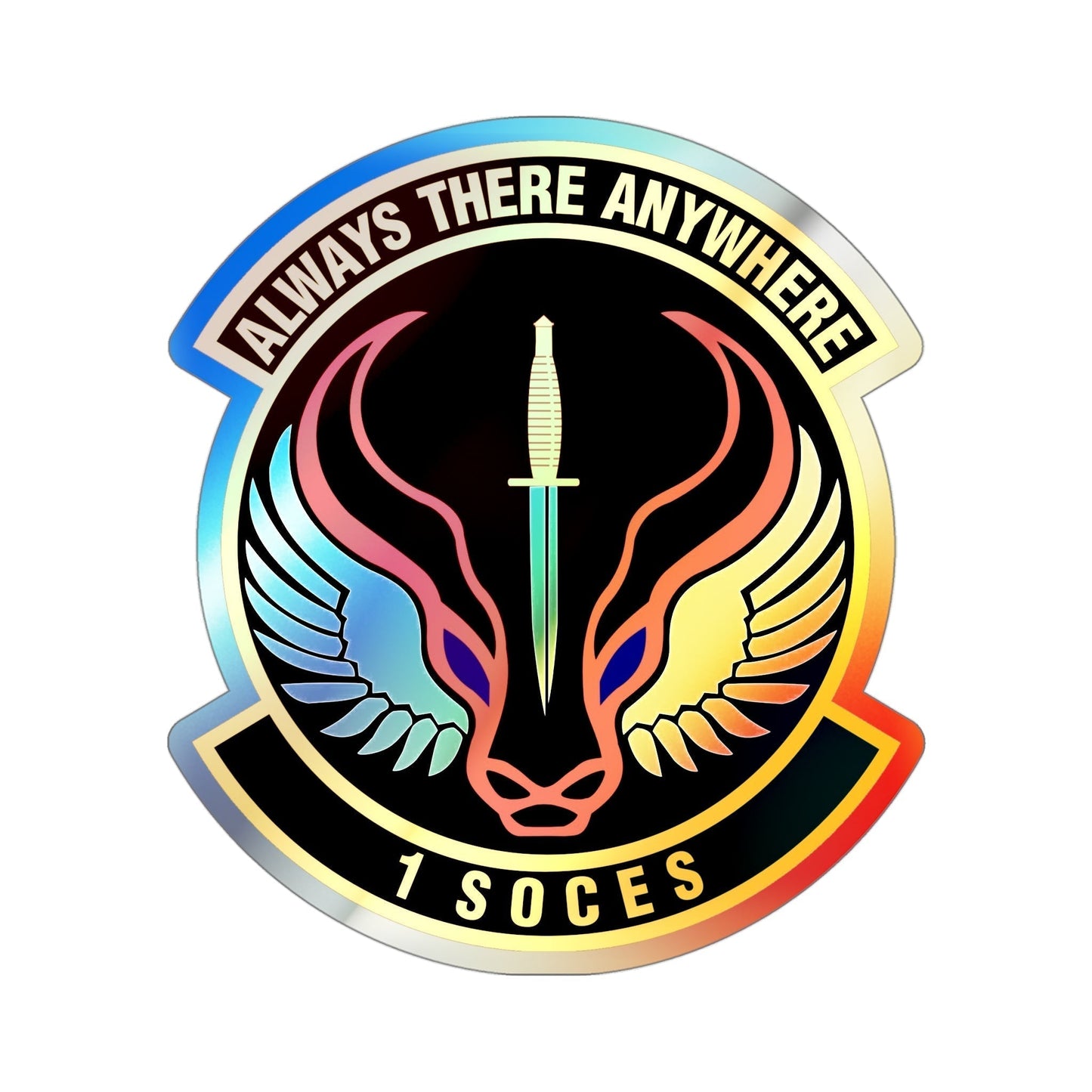 1st Special Operations Civil Engineer Squadron (U.S. Air Force) Holographic STICKER Die-Cut Vinyl Decal-4 Inch-The Sticker Space