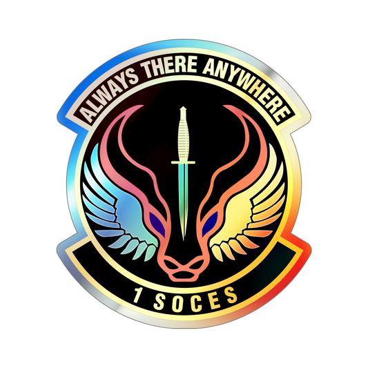 1st Special Operations Civil Engineer Squadron (U.S. Air Force) Holographic STICKER Die-Cut Vinyl Decal-6 Inch-The Sticker Space