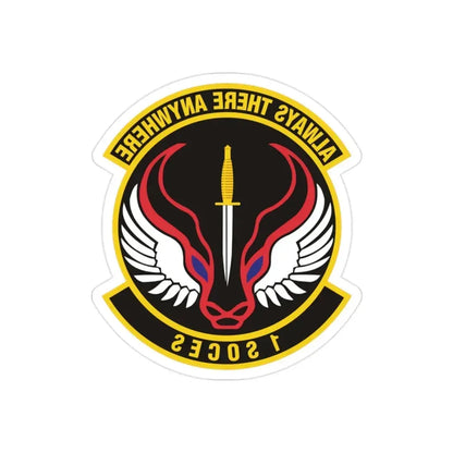 1st Special Operations Civil Engineer Squadron (U.S. Air Force) REVERSE PRINT Transparent Die-Cut STICKER - The Sticker Space