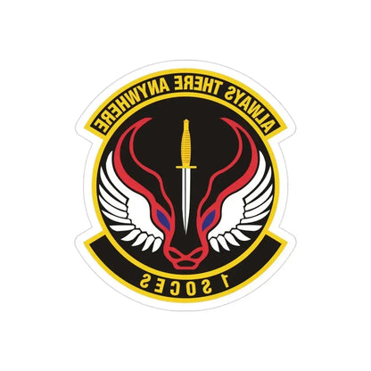 1st Special Operations Civil Engineer Squadron (U.S. Air Force) REVERSE PRINT Transparent Die-Cut STICKER - The Sticker Space
