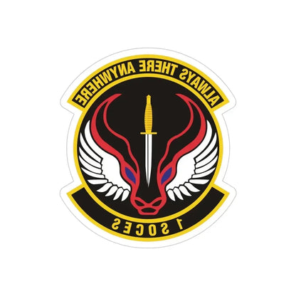 1st Special Operations Civil Engineer Squadron (U.S. Air Force) REVERSE PRINT Transparent Die-Cut STICKER - The Sticker Space