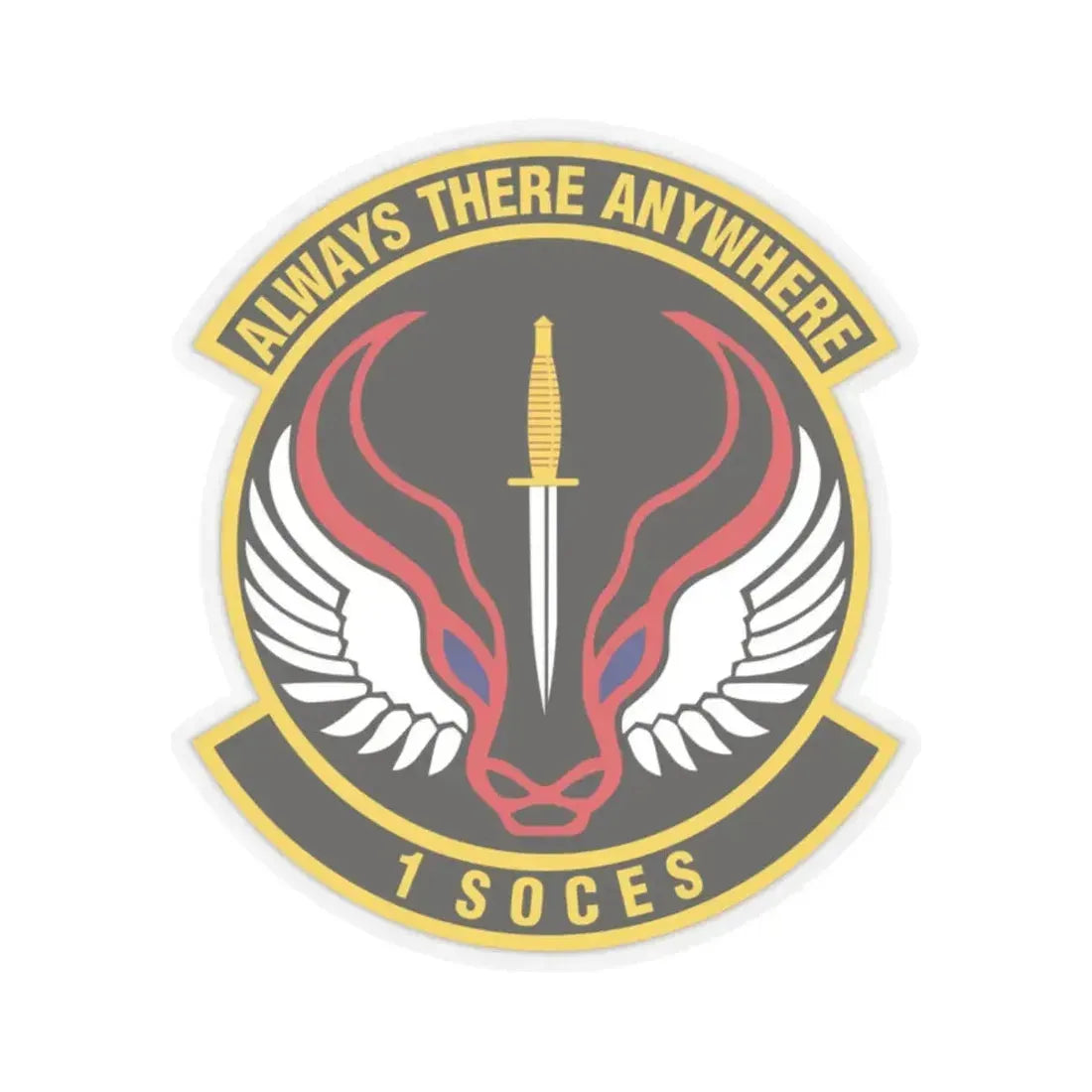 1st Special Operations Civil Engineer Squadron (U.S. Air Force) STICKER Vinyl Kiss-Cut Decal 2 Inch Transparent - The Sticker Space