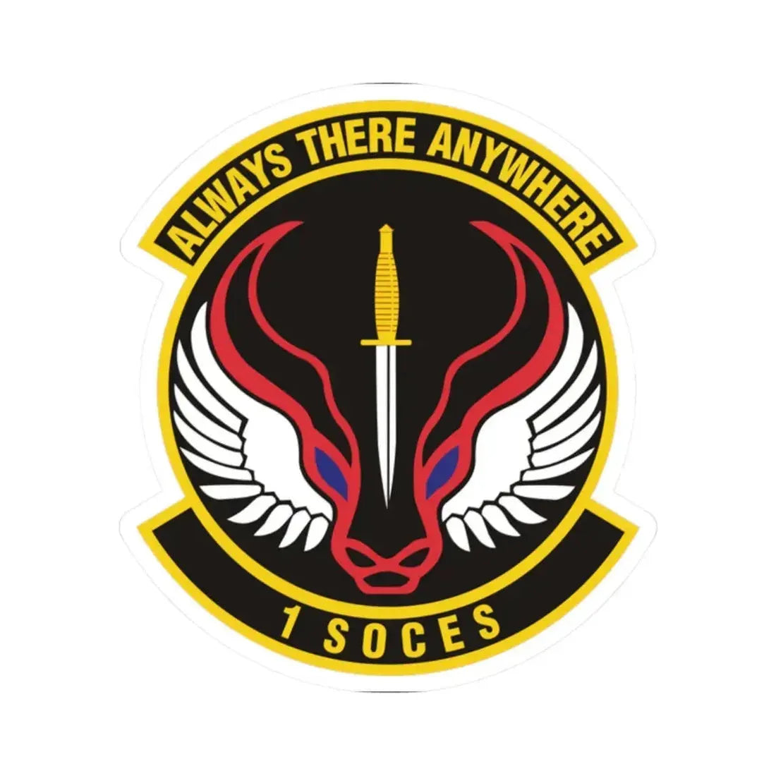 1st Special Operations Civil Engineer Squadron (U.S. Air Force) STICKER Vinyl Kiss-Cut Decal 2 Inch White - The Sticker Space