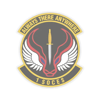 1st Special Operations Civil Engineer Squadron (U.S. Air Force) STICKER Vinyl Kiss-Cut Decal 3 Inch Transparent - The Sticker Space