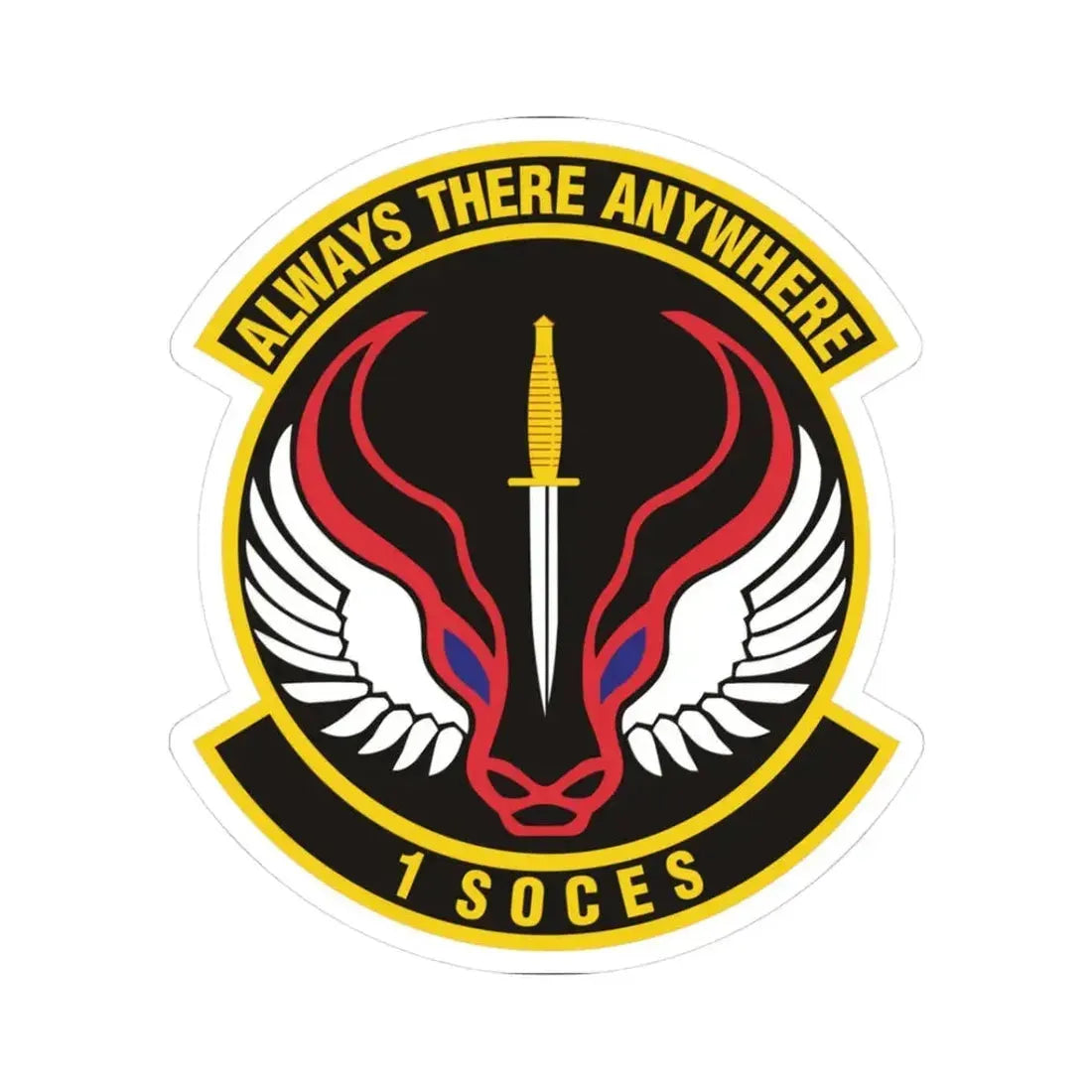 1st Special Operations Civil Engineer Squadron (U.S. Air Force) STICKER Vinyl Kiss-Cut Decal 3 Inch White - The Sticker Space