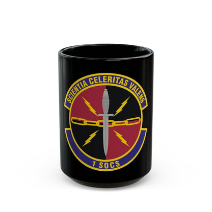 1st Special Operations Communications Squadron (U.S. Air Force) Black Coffee Mug-15oz-The Sticker Space