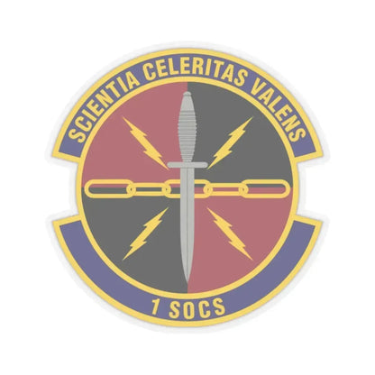 1st Special Operations Communications Squadron (U.S. Air Force) STICKER Vinyl Kiss-Cut Decal 2 Inch Transparent - The Sticker Space