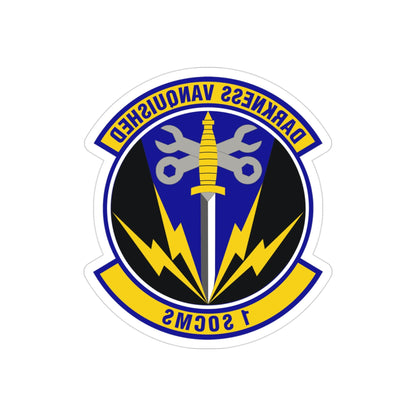 1st Special Operations Component Maintenance Squadron (U.S. Air Force) REVERSE PRINT Transparent STICKER-3" × 3"-The Sticker Space