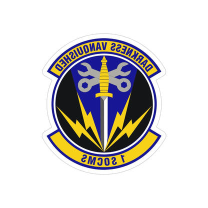 1st Special Operations Component Maintenance Squadron (U.S. Air Force) REVERSE PRINT Transparent STICKER-5" × 5"-The Sticker Space