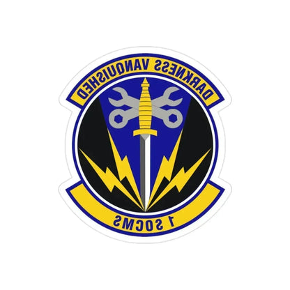 1st Special Operations Component Maintenance Squadron (U.S. Air Force) REVERSE PRINT Transparent Die-Cut STICKER 2 Inch Die-Cut Transparent - The Sticker Space