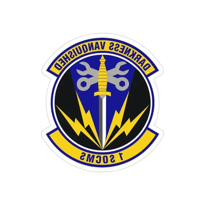1st Special Operations Component Maintenance Squadron (U.S. Air Force) REVERSE PRINT Transparent Die-Cut STICKER 3 Inch Die-Cut Transparent - The Sticker Space