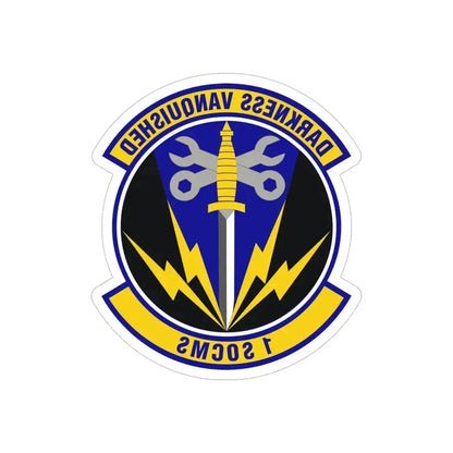 1st Special Operations Component Maintenance Squadron (U.S. Air Force) REVERSE PRINT Transparent Die-Cut STICKER 4 Inch Die-Cut Transparent - The Sticker Space